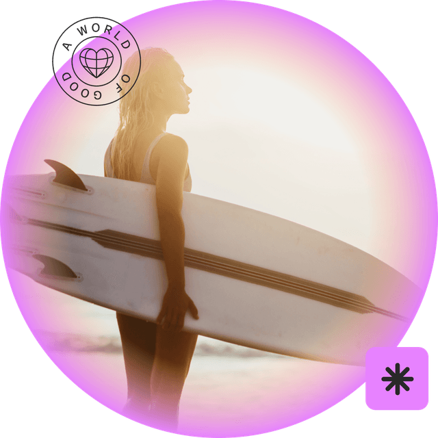 Emily surfing